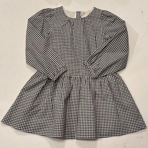 Janie and Jack Black and White Gingham Dress